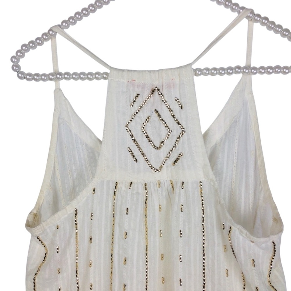 SAKS OFF THE 5TH | White and Gold Blouse - Picture 3 of 8